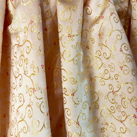 AMERICAN GIRL Midnight Holly Holiday Dress Black Velvet & Metallic Gold - Size 8 - Picture 5 of 8